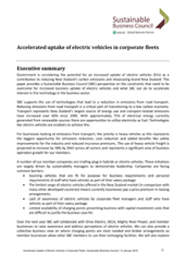 Accelerated uptake of electric vehicles in corporate fleets