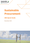 Quick Guide: Sustainable Procurement