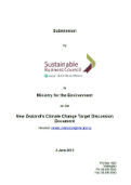 SBC Submission to MfE on New Zealand’s Climate Change Target Discussion Document