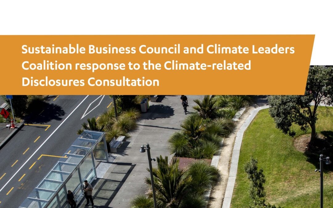 SBC and CLC consultation response to MBIE on Climate Related Disclosures